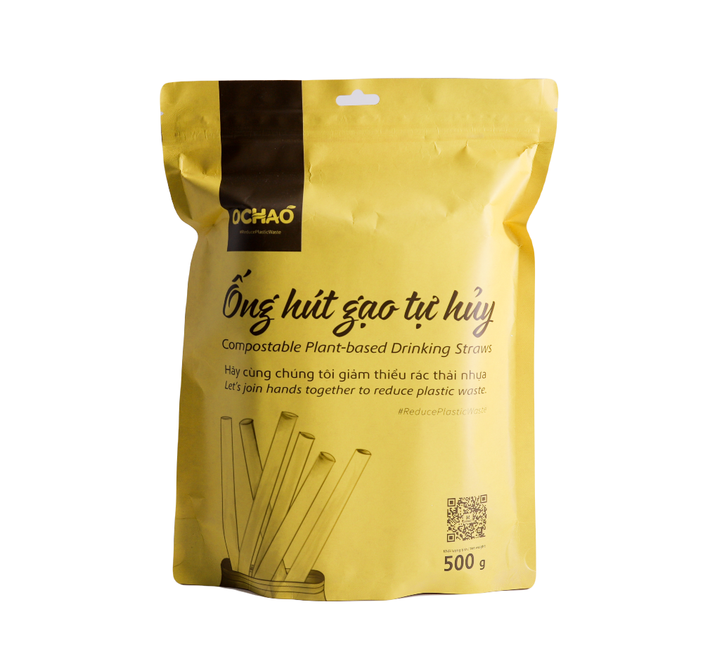 Ống hút gạo ochao 8mm túi giấy 500g - Ảnh 2